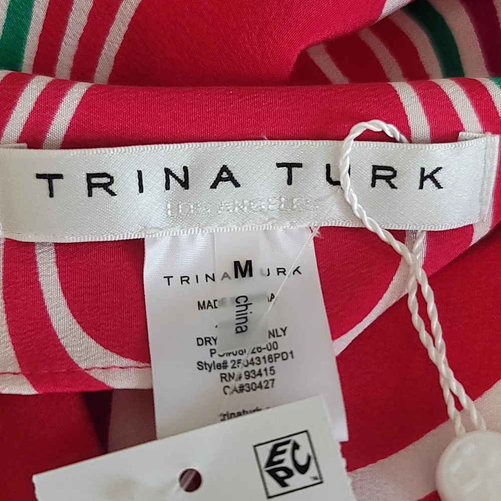 Trina Turk Jalani Maxi Caftan Dress - Sur Mer - Picture 5 of 9